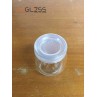 AMORN_ PUDDING JAR 115ML. (PLASTIC CAP) - Transparent Handmade Glass Bottles 4oz. (115 ml.)